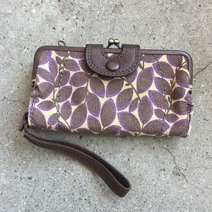 Lucky Brand Purple Floral Wristlet - Wallet